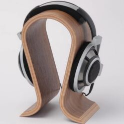 Soporte curvo para audífonos - Madera Color Walnut (Oferta del mes)