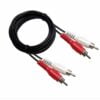 Cable doble RCA Stereo 2 x 2 - 1,5 Mts largo