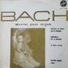 Walter Kraft Bach oevres pour orgue LP Album